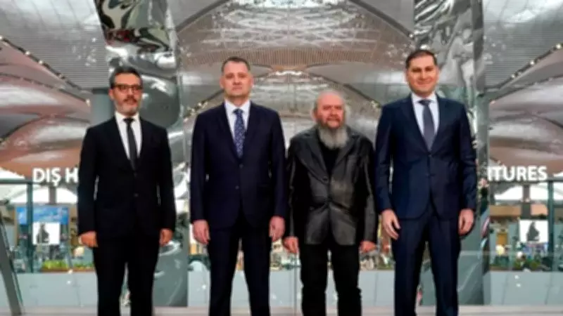 İstanbul Havalimanı'na 37,7 Metrelik Dev Kinetik Heykel Yerleştirildi