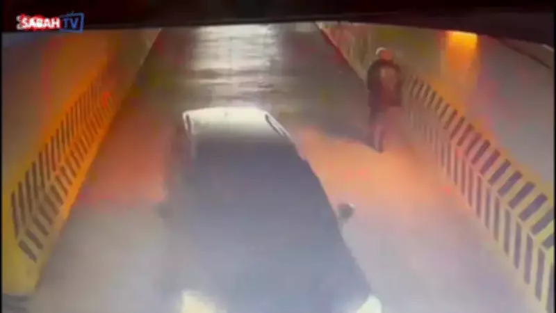 İstanbul'da Kızını ve Eski Eşini Öldüren Şüpheli Güvenlik Kamerasında