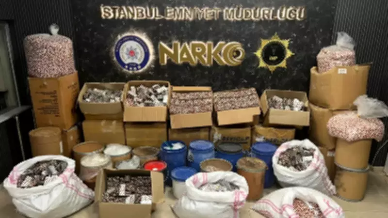 İstanbul'da Uyuşturucu İmalathanesine Baskın: Koli Koli Madde Ele Geçirildi
