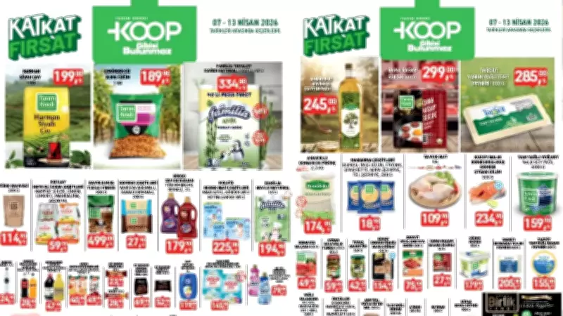 Tarım Kredi Market'te İndirim Zamanı: 7-13 Nisan 2026 Kataloğunda Çay, Zeytinyağı ve Sucuk Fırsatları