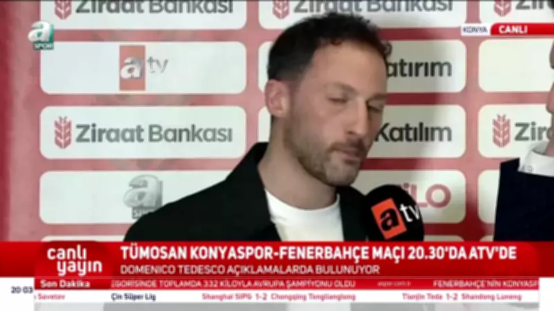 Tedesco'dan Kritik Açıklamalar: Rizespor Beraberliği ve Konyaspor Maçı Öncesi