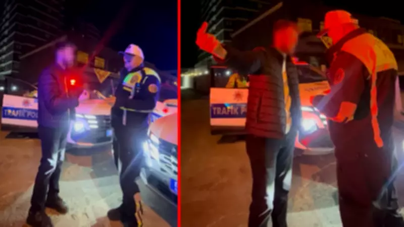 Tekirdağ'da Alkollü Sürücü Polise Yalvardı: 'Ayaklarına Kapanayım, Arabayı Men Etmeyin'