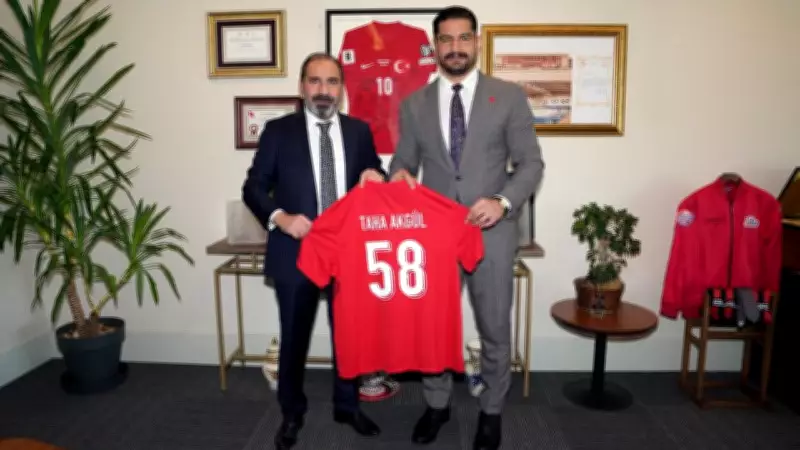 TGF Başkanı Taha Akgül, TFF Başkan Vekili Mecnun Otyakmaz'ı Ziyaret Etti