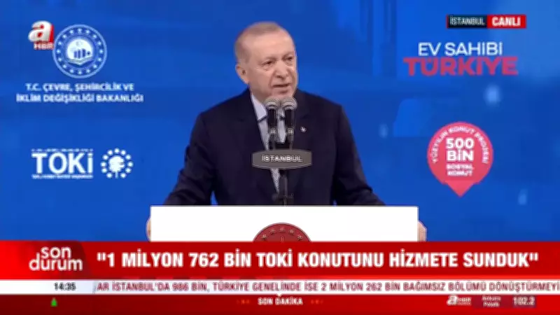 TOKİ 100 Bin Sosyal Konut Kura Çekimi Başladı: Erdoğan Düğmeye Bastı