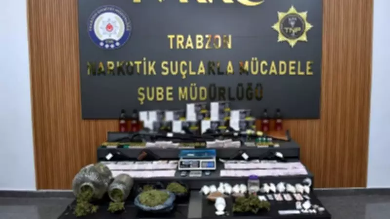 Trabzon Merkezli Dev Operasyon: 5 İlde 101 Adrese Baskın, Kilolarca Uyuşturucu Ele Geçirildi