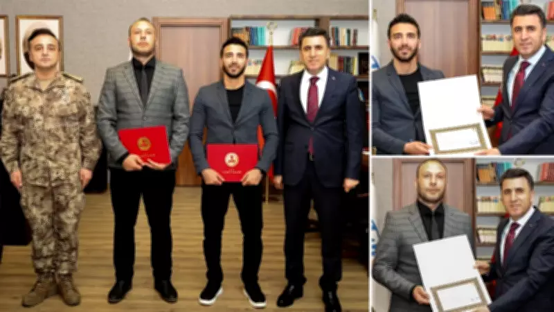 Tunceli'de boğulma tehlikesi geçiren kız çocuğunu kurtaran polislere başarı belgesi