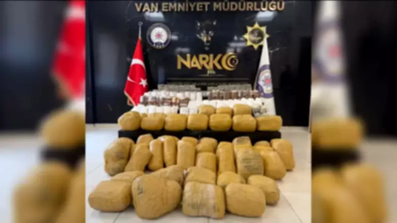 Van'da dev uyuşturucu operasyonu: 240 kilo ele geçirildi