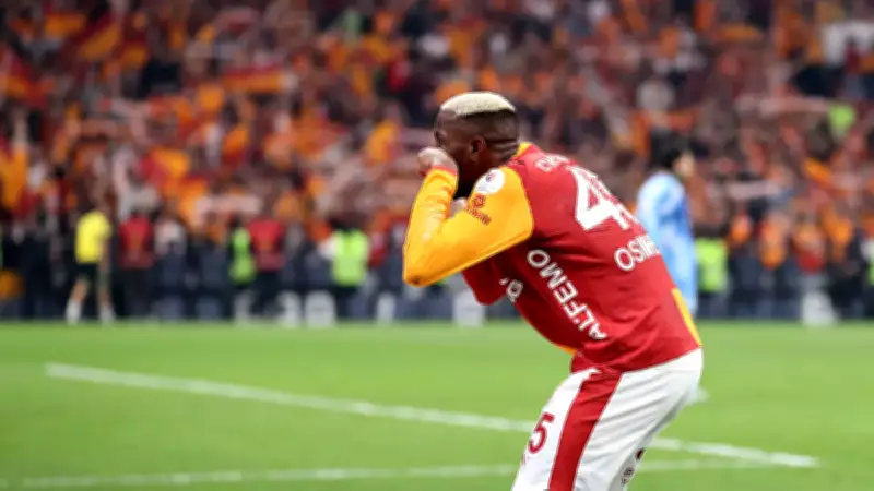 Victor Osimhen'den Fenerbahçe derbisinde olay gol sevinci: 'Ağlama' işareti
