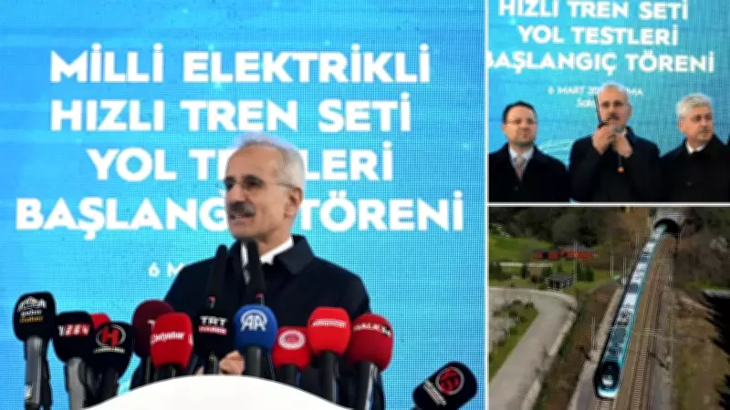 Yerli hızlı tren fren testinde 225 km/s hıza ulaştı
