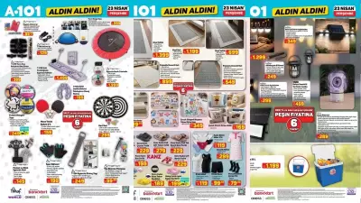 A101'den 23 Nisan İndirimleri: Kamp Malzemeleri ve Teknoloji Ürünleri Raflarda
