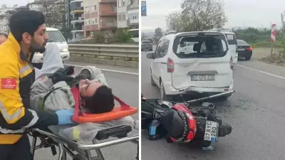Antalya'da Motosiklet Kazasında Kask Hayat Kurtardı: Sürücü Faciadan Döndü