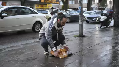 Başkent'te Kırık Kaldırım Taşları Sanat Eserine Dönüşüyor