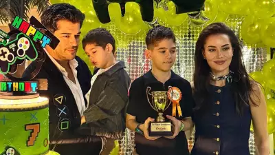 Burak Özçivit ve Fahriye Evcen, Oğulları Karan'ın 7. Yaşını Kutladı