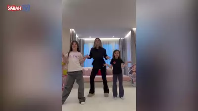 Buse Terim ve kızları dans akımına katıldı! Eğlenceli anlar kamerada