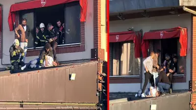 Kafeteryada 3. Kattan Terasa Düşen Kadın Yaralandı