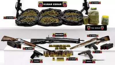 Mazıdağı'nda Jandarmadan Büyük Darbe: 35 Kilo Esrar ve Silahlar Ele Geçirildi