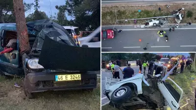 Mersin'de hafif ticari araç otomobile çarptı: 4 yaralı