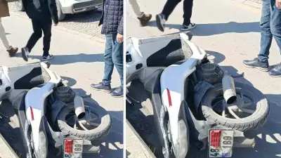 Muğla'da Polis Denetiminden Kaçmaya Çalışan Sürücü Düşerek Yakalandı