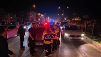 İnegöl'de Zincirleme Kazada Yaralılar Ekiplere Direnç Gösterdi