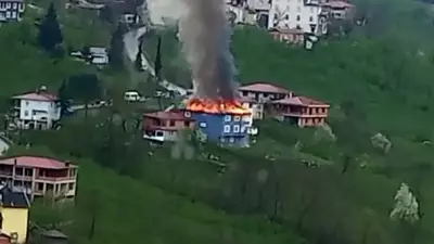 Ordu'nun Ulubey İlçesinde Ev Yangını: İtfaiye Hızlı Müdahale Etti