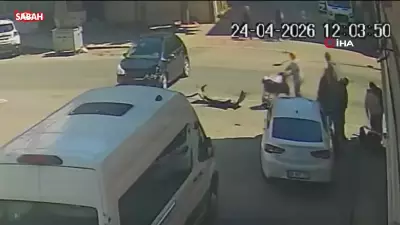 Çorlu'da otomobille çarpışan motosiklet sürücüsü yaralandı