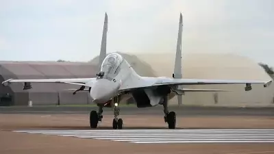 Rusya'nın Su-30 Savaş Uçağı Kırım'da Eğitim Uçuşu Sırasında Düştü