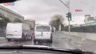 İstanbul'da Ani Dolu Yağışı: Güngören ve Zeytinburnu Beyaza Büründü