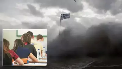 Yunanistan'da Fırtına Alarmı: Yarın Birçok Bölgede Okullar Uzaktan Eğitime Geçiyor