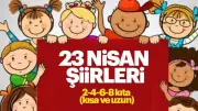 23 Nisan Şiirleri 2026: 2, 3 ve 4 Kıtalık Kısa Şiirler ve Kutlama Mesajları