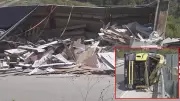 Amasya'da parke yüklü tır devrildi: Sürücü hayatını kaybetti