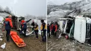 Ambulans Uçuruma Yuvarlandı: 1 Ölü, 4 Yaralı