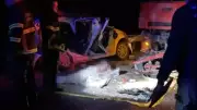 Burdur'da Feci Kazada 1 Ölü, 4 Yaralı: Trafik Durma Noktasına Geldi