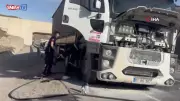 Erzincan'da Seyir Halindeki Tırda Çıkan Yangın İtfaiye Ekiplerince Söndürüldü