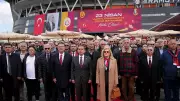 Galatasaray Aslantepe Vadisi'nin temel atma töreni yapıldı