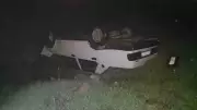 Hatay'da Yağışlı Havada Kontrolünü Kaybeden Araç Tarlaya Uçtu, Sürücü Yaralandı