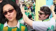 İlhan Şen ve Aybüke Pusat, Şanlıurfaspor'a Tribünden Destek Verdi