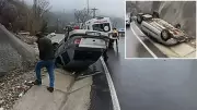 Malatya-Adıyaman Karayolunda Korkutan Kazada 5 Kişi Yaralandı