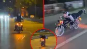 Motosikletin Üzerine Uzanıp Şov Yapan Sürücüye Rekor Ceza