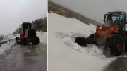 Nemrut Dağı'nın Yolu Kar Nedeniyle Kapalı, Çalışmalar Başladı