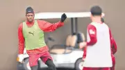 Osimhen'in Sakatlığı Hafif Çıktı, Galatasaray'da Antrenmana Çıktı