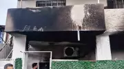 Tarsus'ta Klima Patlaması Sonucu Evde Yangın Çıktı, Maddi Hasar Var