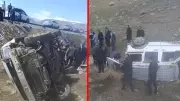 Van-Hakkari Karayolu'nda Korkunç Kaza: Kamyonet Şarampole Uçtu, 4 Kişi Yaralandı