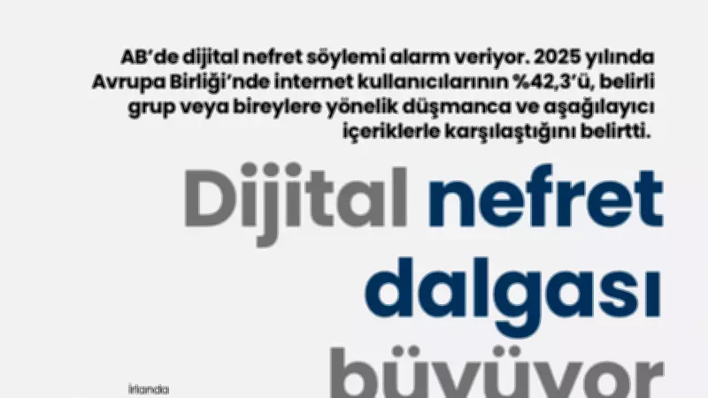 AB'de dijital nefret söylemi alarm veriyor: İrlanda zirvede