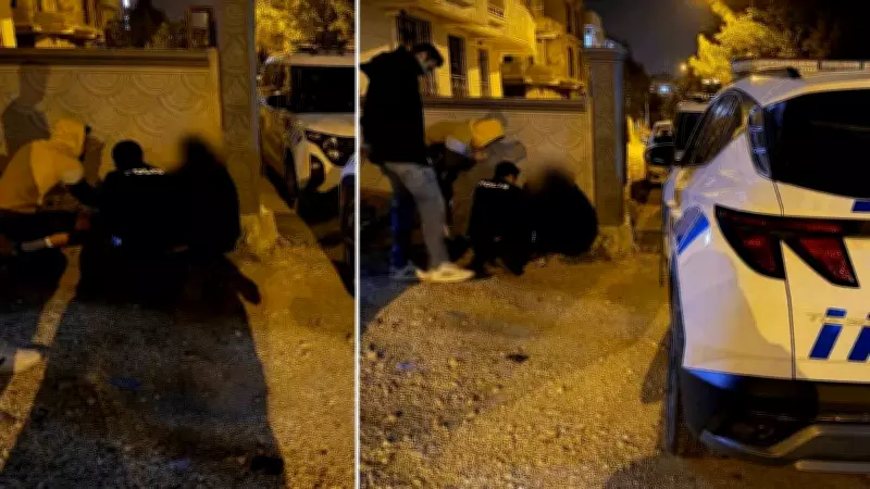 Adıyaman'da yüzü kapalı kadın polisi alarma geçirdi