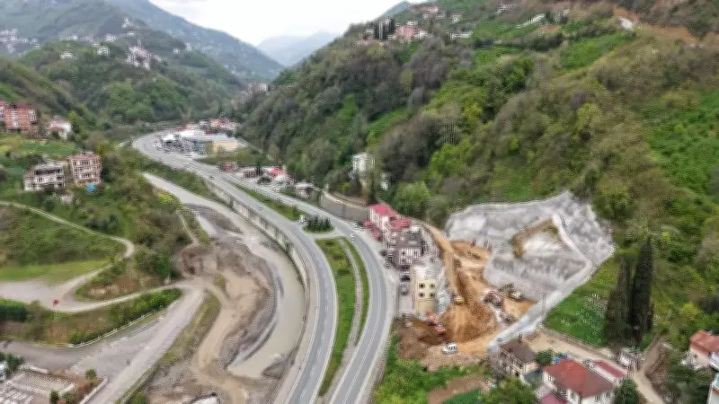 Akçaabat'a dev ulaşım hamlesi: Güney çevre yolu yükseliyor