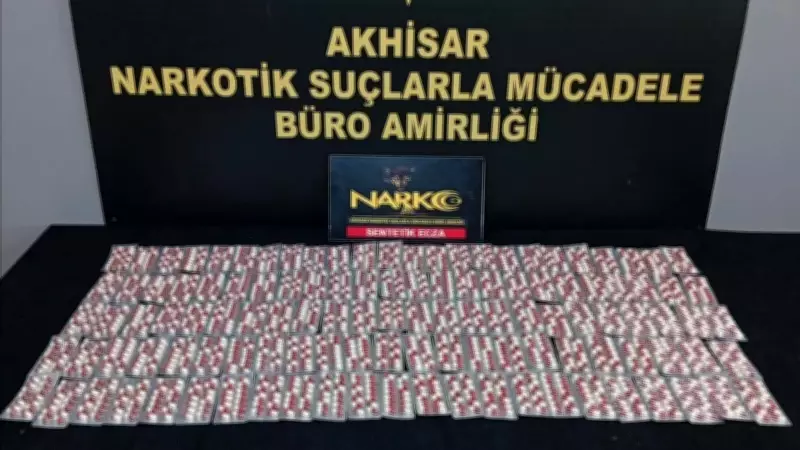 Akhisar'da Narkotik Operasyonu: 1666 Sentetik Ecza Ele Geçirildi