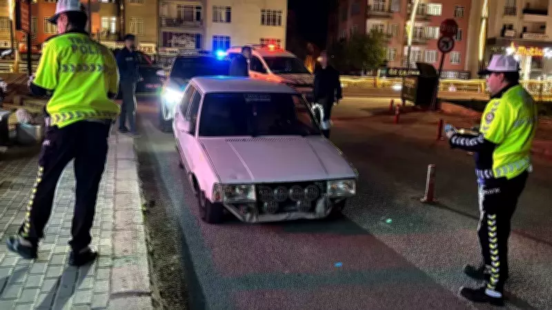 Aksaray'da plakasız araca 12 bin 942 lira ceza