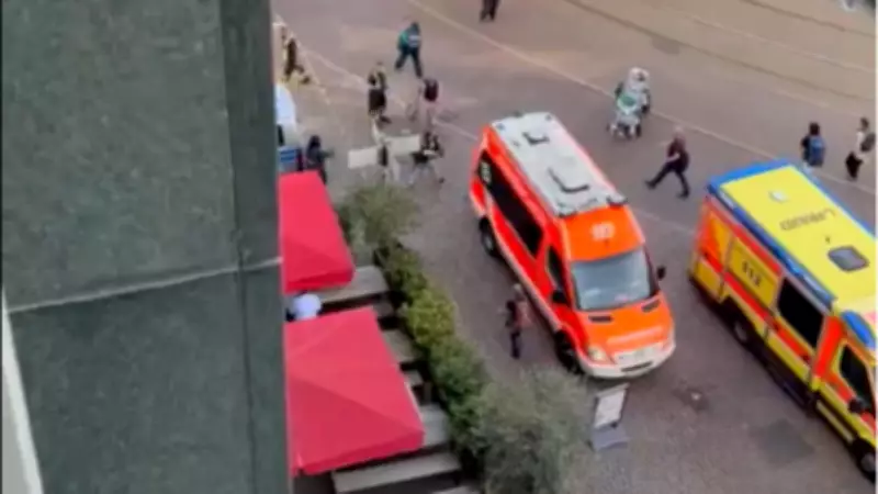 Almanya'nın Leipzig kentinde araç yayaların arasına daldı: Ölü ve yaralılar var