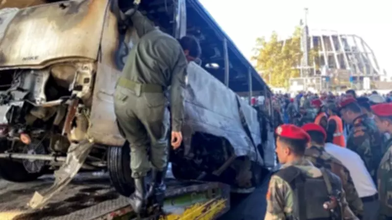 Şam'da boş otobüste patlama: 5 yaralı