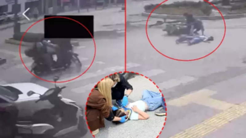 Antalya'da motosiklet bisiklete saplandı: Baba kızına yardım için acısını unuttu